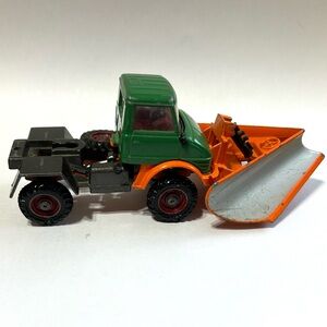 Corgi Vintage 1970 Mercedes Unimog 406 / Snow Plow Plough Toy #1150